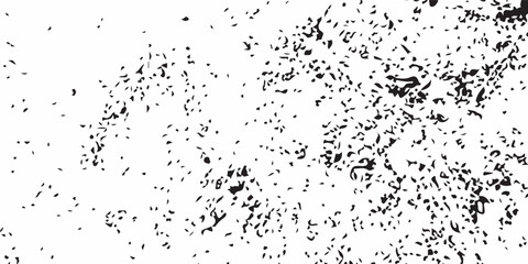 Abstract black and white grunge background texture with paint splatters, ink drops, and a dirty, artistic pattern design.
