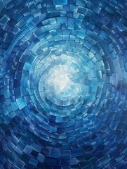 Concentric squares colorful background