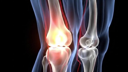 Knee Pain Inflammation Arthritis Relief Anatomy Bone Structure Treatment Medical Healthcare Joint Problem Skeleton - Powered by Adobe