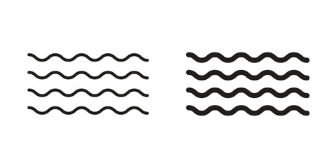 Water icon art in black and white