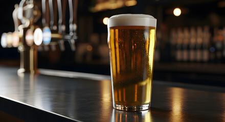 Golden Lager on Tap A Refreshing Moment Cheers to Good Times The Perfect Brew for Relaxing Moments Celebrate with Friends Craft Beer Enjoyment