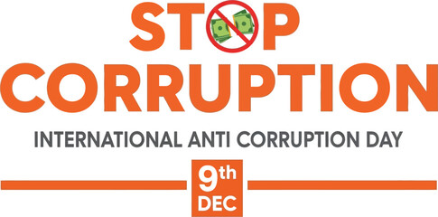 International Anti Corruption Day with a strong message to stop illicit money.