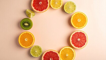 Exotic Fruits Flat Lay on Turquoise Background Featuring Dragon Fruit Papaya and Mango for Tropical Refreshment and Healthy Eating Concepts and Vibrant Color Palette