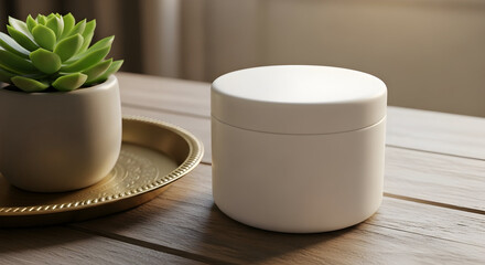Minimalist Aesthetic Product Display A Serene Blend of Nature and Design for Your Brand Promotion Perfect for Website Presentation and Marketing Material