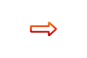 Orange Arrow Pointing Right on Black Background