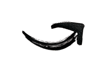 Abstract Colorful Particle Arrow on Black Background