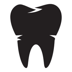 Dental logo design on white background