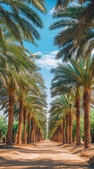Obraz premium A lush Arabian date palm 