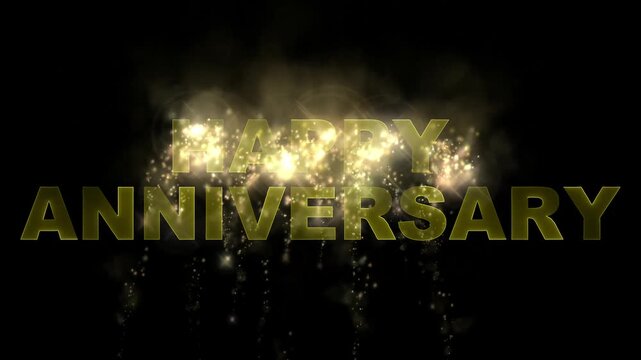 A blue neon sign illuminates the black night, a happy concept for a celebration party design