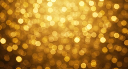 Elegant Golden Bokeh Background for Festive Occasions and Celebrations