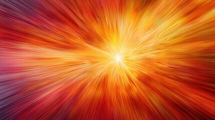 Obraz premium A burst of warm colors creates a radiant display, illustrating movement and energy. The explosion of tones captivates the viewer with its vividness.