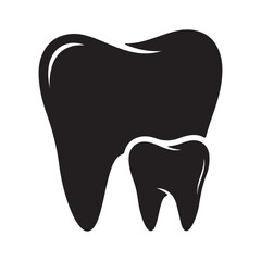 Dental logo design on white background