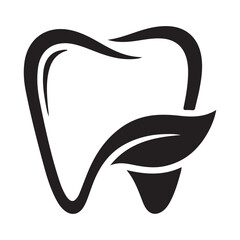 Dental logo design on white background