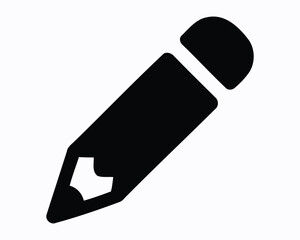 Creative Writing Tool Icon Design for Design Projects Presenting a Pencil used for Writing and Drawing for any Type of Content