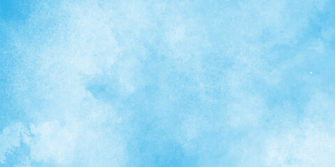 Blue watercolor vector background.ocean blue paper texture, smooth cloudy sky blue background,Light blue background with watercolor.Colorful gradient ink colors wet effect hand drawn canvas background