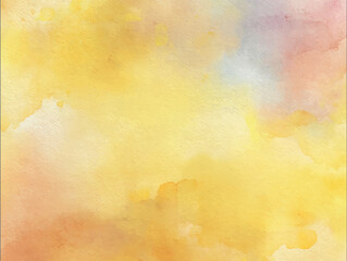 Warm Yellow Watercolor Abstract Vector Background