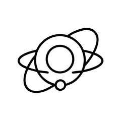 Orbital ring concept illustration with planetary design elements  