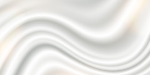 Luxury white curtain background, vector illustration