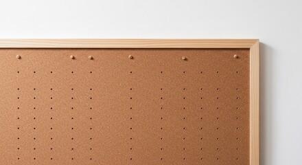 Fototapeta premium Corkboard framed with wood, tacks neatly placed