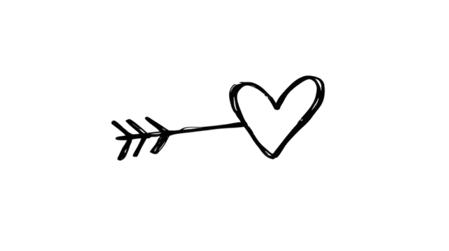 Abstract Glittering Hearts On Black Background