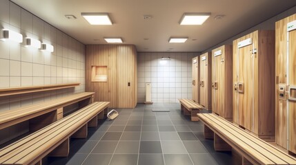 A Detailed Image of a Clean and Organized Gym