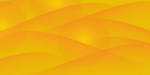 Colorful abstract orange geometric wave background. Liquid color design with shadow. Fluid shapes composition. Eps10 vector.