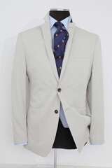 Elegant Men's Suit Displayed on a Mannequin