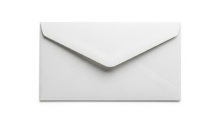 White Envelope on White Background