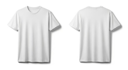 Naklejka premium White T-Shirt Mockup Set