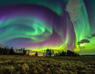 fantasy landscape with stars