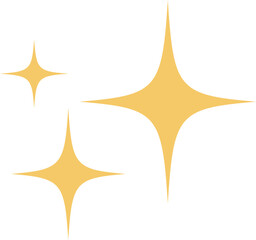キラキラマークのベクターイラスト素材