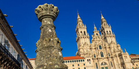 Santiago de Compostela Cathedral, 16th Century Romanesque Gothic Baroque Style, UNESCO World Heritage Site, Spanish Cultural Heritage, Santiago de Compostela, La Coru&ntilde;a, Galicia, Spain, Europe