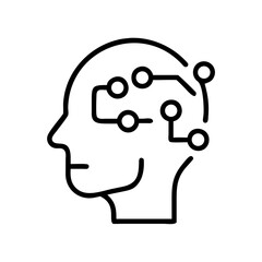 Abstract representation of artificial intelligence concept in technology  
