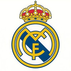 real madrid logo vector illustration