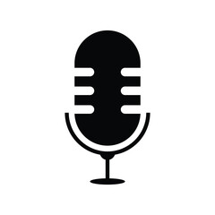 Mic Podcast Logo Vector Design