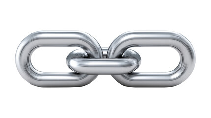 Obraz premium Shiny metal chain links symbolizing strong business connection and teamwork