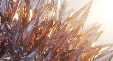 Stunning amber crystal formations glowing with light, perfect for backgrounds and adding a touch of elegance to your designs