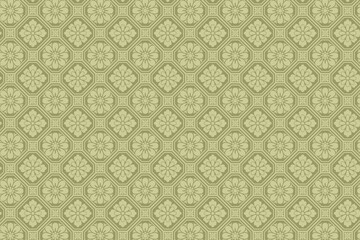 Vintage Floral Geometric Pattern Background traditional