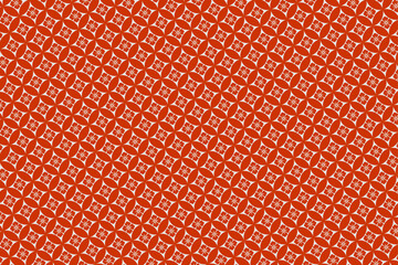 Red and White Floral Circle Pattern Background seamless pattern