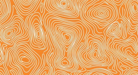 Topographic Abstract Contour Lines Seamless Pattern