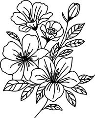 coloring pages of flowers
