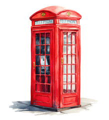 Obraz premium british telephone box