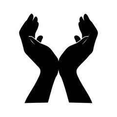 Obraz premium silhouette of hands