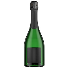 champagne bottle with foil