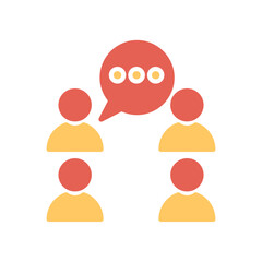Fototapeta premium Meeting Icon Design