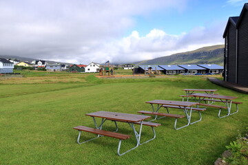 The village Sandur on Sandoy Island, Faroe Islands, Denmark