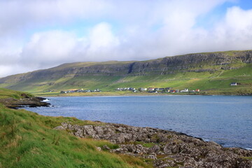 The village Sandur on Sandoy Island, Faroe Islands, Denmark