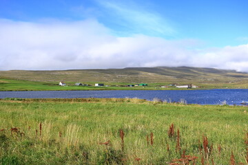 The village Sandur on Sandoy Island, Faroe Islands, Denmark