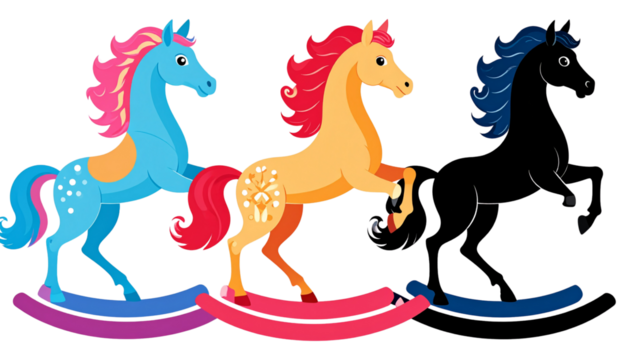 Wooden Trojan horse symbol bundle isolated on transparent background - Powered by Adobe