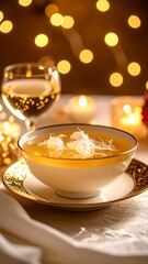 Elegant still life with food & ambiance